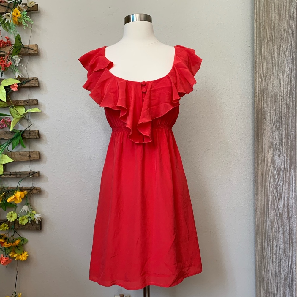 Velvet Heart Ruffle Dress